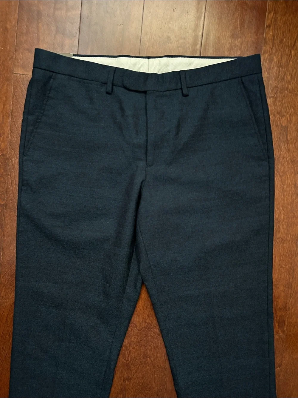 J.Crew 100% Wool Men’s Bowery Suiting Trousers in Dark Blue, W33 L32, NWT
